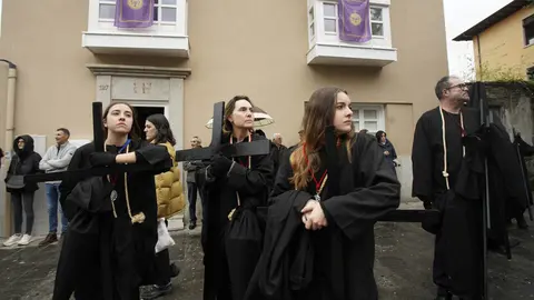 Procesión del Encuentro en Ponferrada. Foto: César Sánchez.