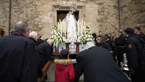 Procesión del Encuentro en Ponferrada. Foto: César Sánchez.