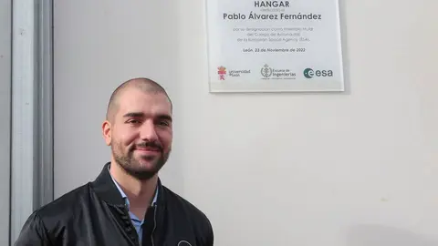 El ingeniero aeronáutico y astronauta leonés, Pablo Álvarez. Foto: Campillo.