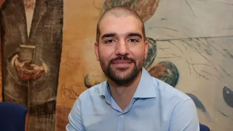 El ingeniero aeronáutico y astronauta leonés, Pablo Álvarez. Foto: Campillo.