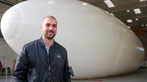 El ingeniero aeronáutico y astronauta leonés, Pablo Álvarez. Foto: Campillo.