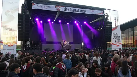 Miles de jóvenes participan en las actuaciones programadas por la Junta con motivo de la celebración del Día de la Comunidad. Foto: Peio García