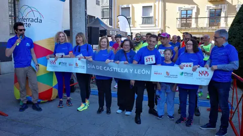 Marcha inclusiva en Ponferrada. Foto: César Sánchez