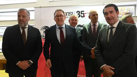 La empresa tecnológica Proconsi celebró este viernes una gala con motivo de su 35 aniversario que congregó a más de 700 personas en el Auditorio Ciudad de León entre autoridades, representantes empresariales, colaboradores y amigos que han acompañado a la compañía en su camino de más de tres décadas de innovación. Foto: Peio García