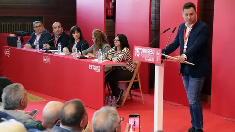 Celebración del XV Congreso Provincial del PSOE de León, con las intervenciones de Juan Francisco Serrano, diputado y secretario adjunto de organización del PSOE; la vicesecretaria del PSCyL, Nuria Rubio; el secretario general del PSOE de León, Javier Alfonso Cendón, el delegado del Gobierno, Nicanor Sen, el subdelegado del Gobierno, Héctor Alaiz y el presidente de la Diputación, Gerardo Álvarez Courel. Fotos: Peio García.