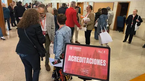 Acreditaciones de los delegados, invitados y comité ejecutivo provincial.