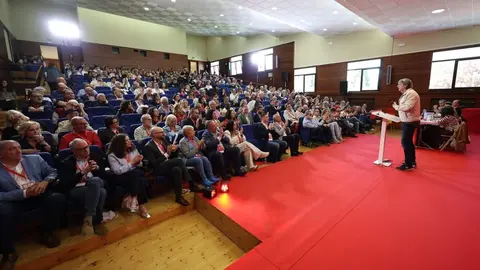 Carlos Martínez durante el XV Congreso Provincial del PSOE en León.