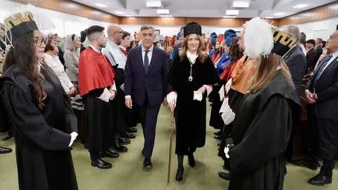 La Universidad de León celebra la tradicional festividad de su patrón San Isidoro. Foto: Campillo