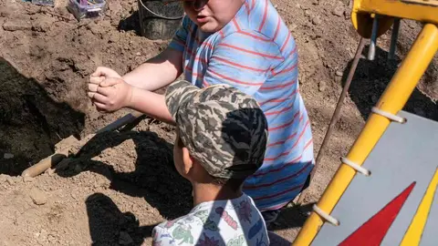 Exhumaciones realizadas durante los trabajos acometidos en Busdondo (44)