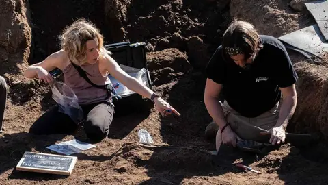 Exhumaciones realizadas durante los trabajos acometidos en Busdondo (47)