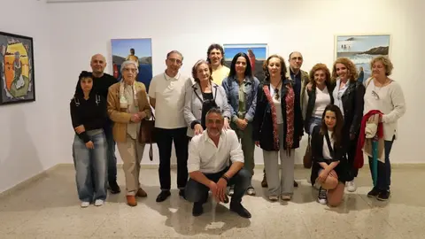 La Casa de Cultura de Trobajo muestra hasta el 16 de mayo los óleos de la artista Marily. Foto: Isaac Llamazares.