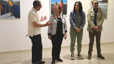 La Casa de Cultura de Trobajo muestra hasta el 16 de mayo los óleos de la artista Marily. Foto: Isaac Llamazares.