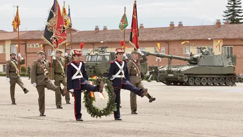 El Mando de Artillería de Campaña celebra un acto militar para conmemorar la gesta del Dos de Mayo de 1808, que estará presidido por el general de división, Marcial González Prada, jefe del Mando de Apoyo a la Maniobra. Foto: Campillo.