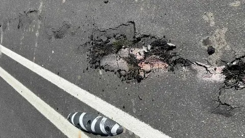 El carril bici que une San Andrés del Rabanedo y Lorenzana es el perfecto ejemplo de desastre en la ejecución pública: cuatro meses después de entregar el vial la hierba crece en el mismo y el deterioro lo hace intransitable.