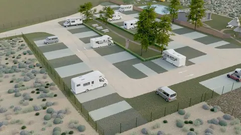 El Ayuntamiento adjudica las obras a Vías y Construcciones del Norte S.L., con un plazo de ejecución de 11 meses y una oferta de 48 parcelas para autocaravanas.