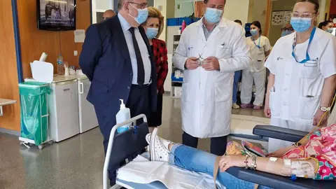 Visita al Hospital de día onco-hematológico.