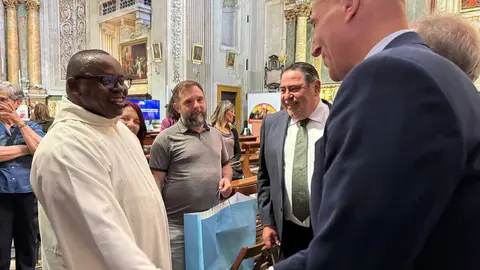 Acto de la cofradía de Nuestra Señora de las Angustias y la Soledad en la Iglesa de santa María del Pianto de Roma