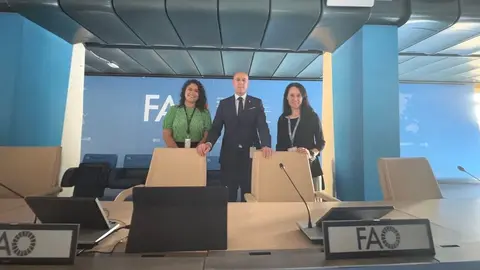Representantes de FAO reciben al alcalde de León como socio colaborador de la Organización. Foto: Ayuntamiento de León.