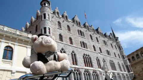 Concentración motera en León. Foto: Peio García.