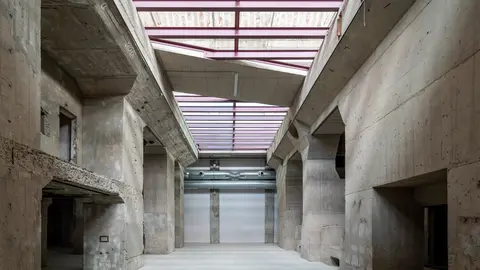 Imagen de la sala de condensadores de la Térmica Cultural.