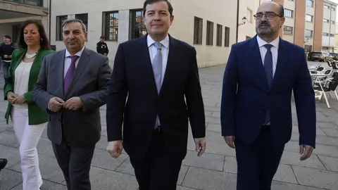 El presidente de la Junta, Alfonso Fernández Mañueco, presenta las actuaciones de mejora y modernización llevadas a cabo en la estación de autobuses de Ponferrada