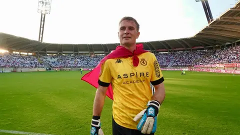 El empate ante el Andorra (1-1) devuelve a la Cultural Leonesa al fútbol profesional en una jornada inolvidable para la ciudad y su afición, que celebra el regreso a Segunda División tras años de lucha. Fotos: Campillo