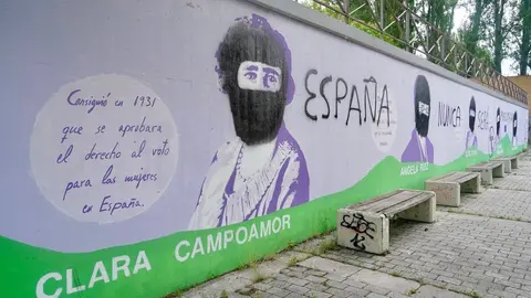 El mural feminista de León sufre una nueva vandalización