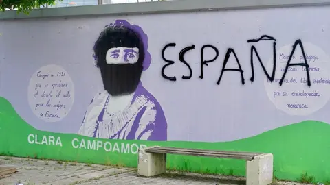 El mural feminista de León sufre una nueva vandalización