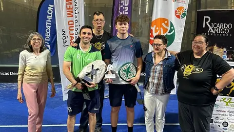 Los ganadores del Gran Slam Masculino, Rodrigo San Juan y Pablo Arronte Martín.
