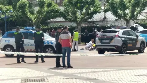 Imagen publicada por Radio Bierzo con los equipos de Emergencias en el lugar del suceso.