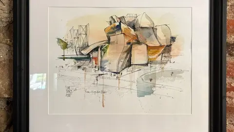 Imagen del cuadro que llevo el primer premio del concurso creativo del Guguenheim.