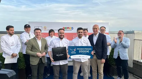 El restaurante Restaurante Dólar de Álava se alza con el primer premio del 58 Certamen Gastronómico de la Trucha. Una docena de restaurantes de toda España, uno de ellos leonés, disputan la final en la Nimú Azotea del Hotel Barceló Conde Luna de León. Fotos: Peio García | Ayto León