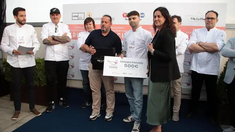 El restaurante Restaurante Dólar de Álava se alza con el primer premio del 58 Certamen Gastronómico de la Trucha. Una docena de restaurantes de toda España, uno de ellos leonés, disputan la final en la Nimú Azotea del Hotel Barceló Conde Luna de León. Fotos: Peio García | Ayto León