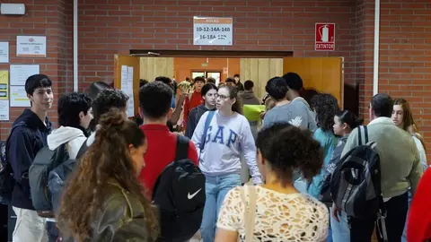 Pruebas de Acceso a la Universidad en Valladolid. Foto: Miriam Chacón.