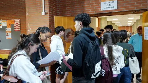 Pruebas de Acceso a la Universidad en Valladolid. Foto: Miriam Chacón.