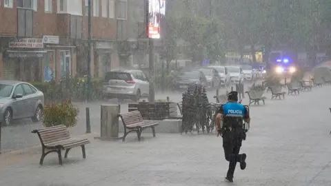 Inundaciones por las fuertes tormentas en Valladolid. Foto: Leticia Pérez