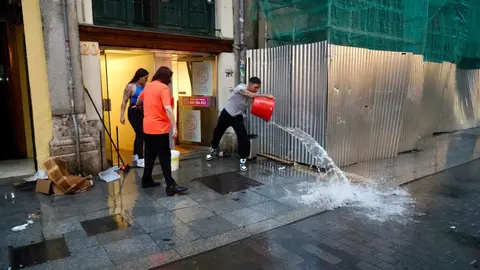 Inundaciones por las fuertes tormentas en Valladolid. Foto: Leticia Pérez