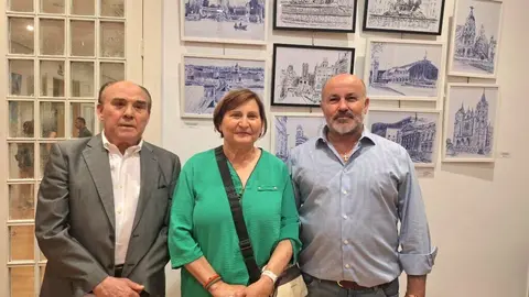 La Casa de León en Madrid acogió este jueves la inauguración de la exposición de pintura 'León-Madrid: naturaleza y ciudad', del artista leonés José Carlos Álvarez Sabugal, arquitecto de profesión y afincado en Madrid desde los diez años.