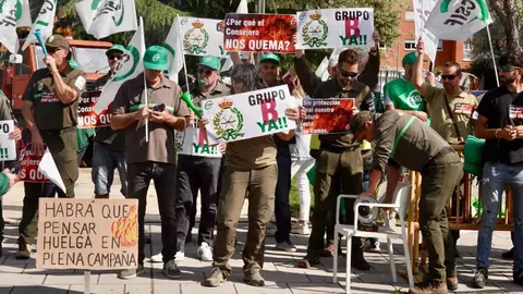 Concentración de CSIF en el Centro del Fuego de León. / CAMPILLO