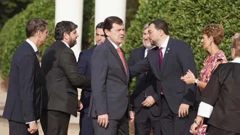 El presidente de la Junta de Castilla y León, Alfonso Fernández Mañueco, participa en la XXVIII Conferencia de Presidentes Autonómicos./ RUBÉN CACHO