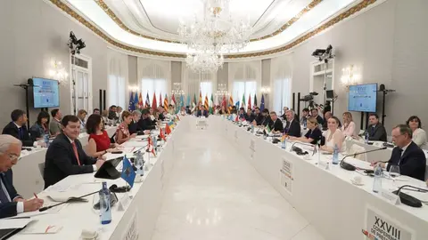 El presidente de la Junta de Castilla y León, Alfonso Fernández Mañueco, participa en la XXVIII Conferencia de Presidentes Autonómicos./ RUBÉN CACHO