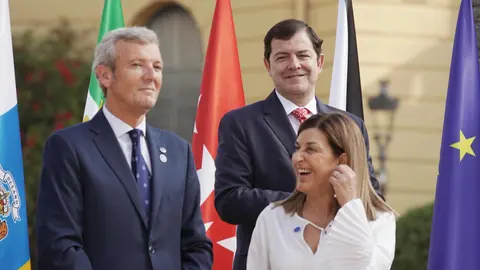 El presidente de la Junta de Castilla y León, Alfonso Fernández Mañueco, participa en la XXVIII Conferencia de Presidentes Autonómicos./ RUBÉN CACHO