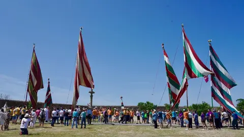 Romería de la Pascua de San Pentecostés en el Santuario de la Virgen de Castrotierra. / DAVID ARRANZ