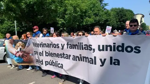 Manifestación en León contra la ley del medicamento veterinario