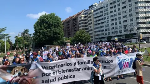 Manifestación en León contra la ley del medicamento veterinario