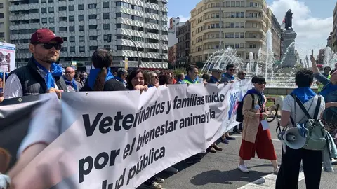 Manifestación en León contra la ley del medicamento veterinario