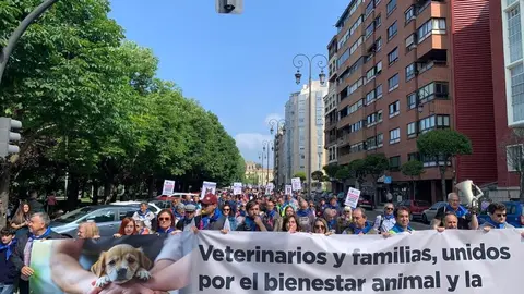 Manifestación en León contra la ley del medicamento veterinario