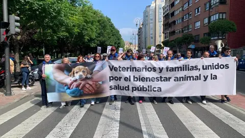 Manifestación en León contra la ley del medicamento veterinario