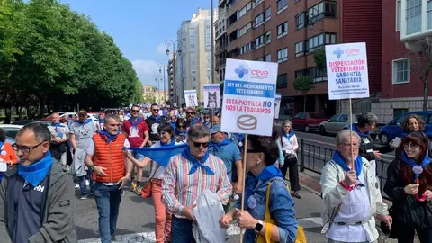 Manifestación en León contra la ley del medicamento veterinario