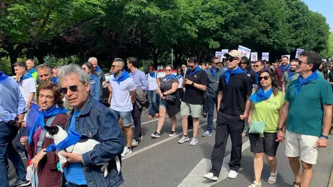 Manifestación en León contra la ley del medicamento veterinario